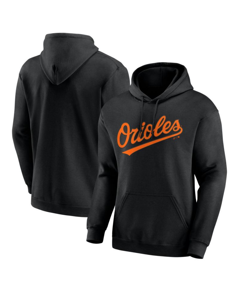 Men's Black Baltimore Orioles Wordmark Hoodie