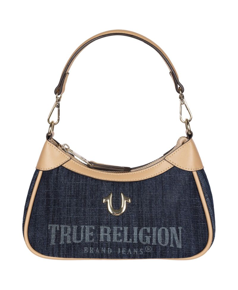 Multi-Strap Denim Shoulder Bag
