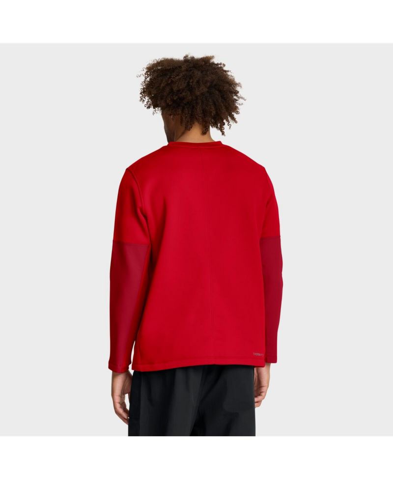 Men's Scarlet Ohio State Buckeyes 2025 Sideline Coach Performance Long Sleeve T-Shirt