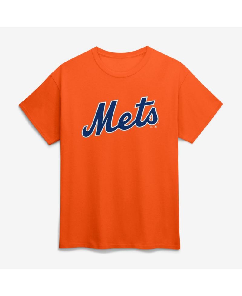 Men's Orange New York Mets Wordmark T-Shirt