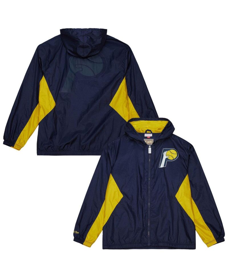 Men's Navy Indiana Pacers Playmaker Full-Zip Windbreaker Jacket