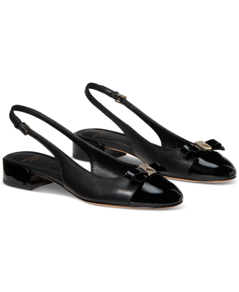 Women's Deco Bow Slingback Pumps
