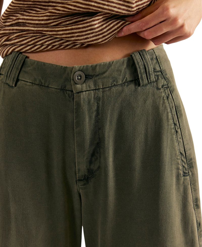 Women's Spotlight Mid-Rise Barrel Chino Trousers
