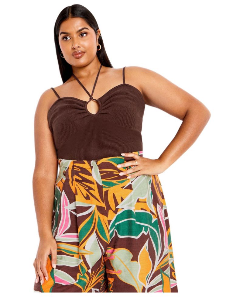Women's Jez Ribbed Halter Top