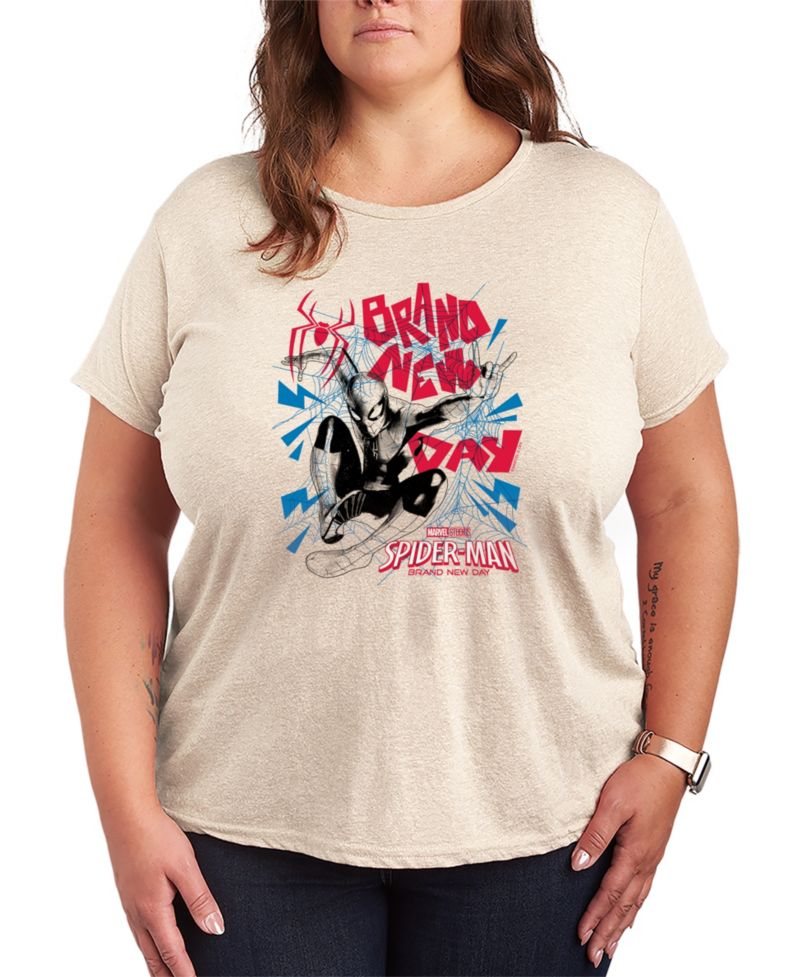 Plus Size Spider-Man Brand New Day Zine Graphic T-Shirt