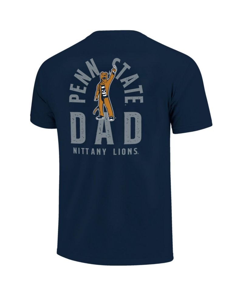 Men's Navy Penn State Nittany Lions Father's Day Mascot Overlay T-Shirt