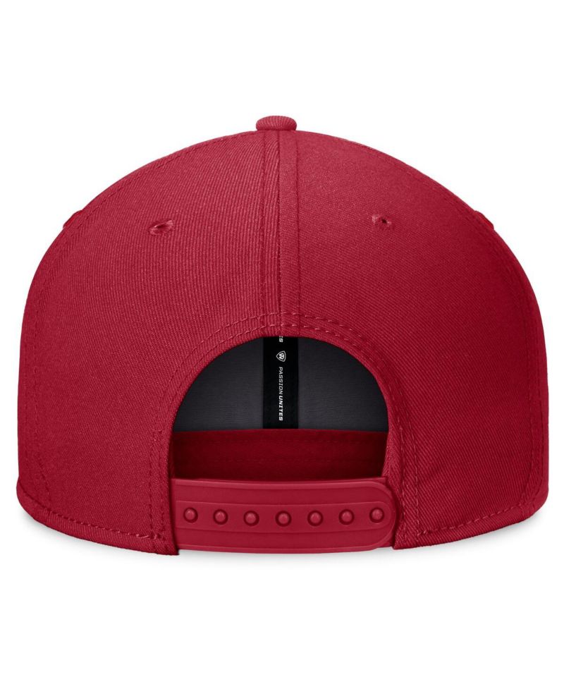 Men's Crimson Washington State Cougars Fundamental Snapback Hat