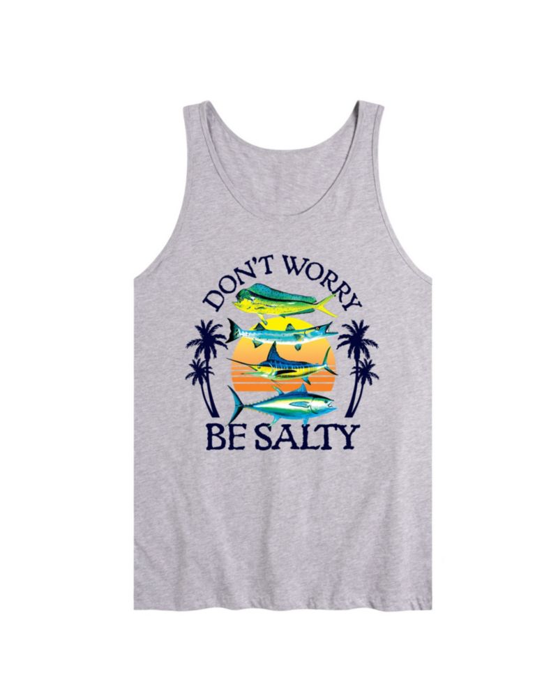Men's Don't Worry Be Salty Sleeveless Tank Top
