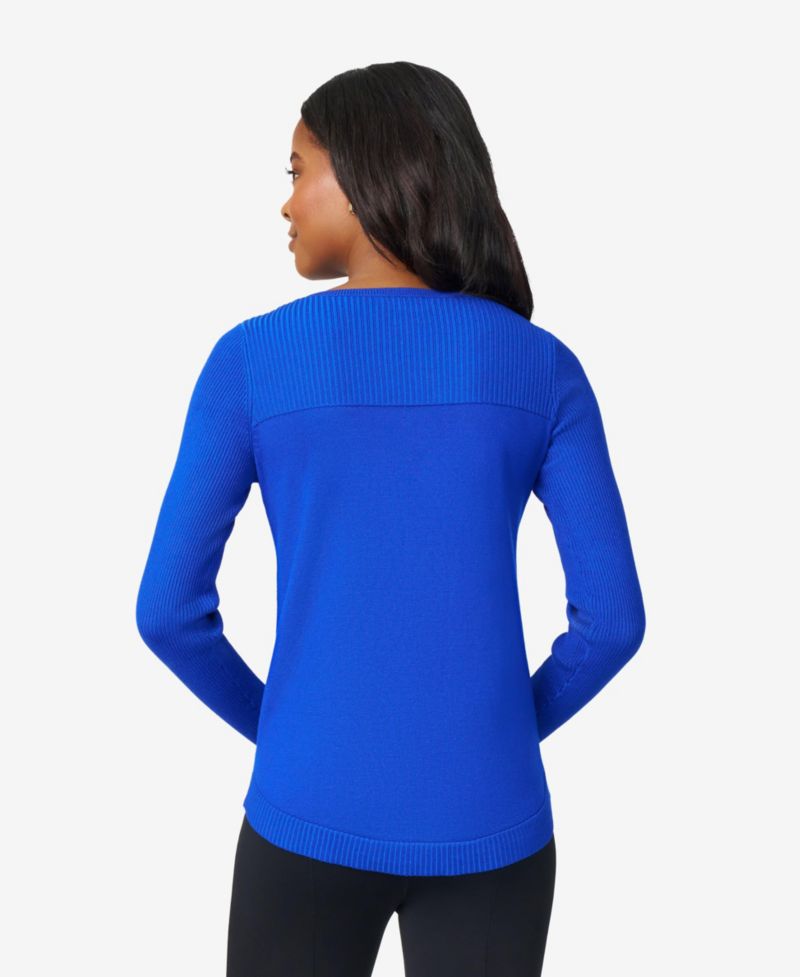 Women's Boat Neck Long-Sleeve Sweater