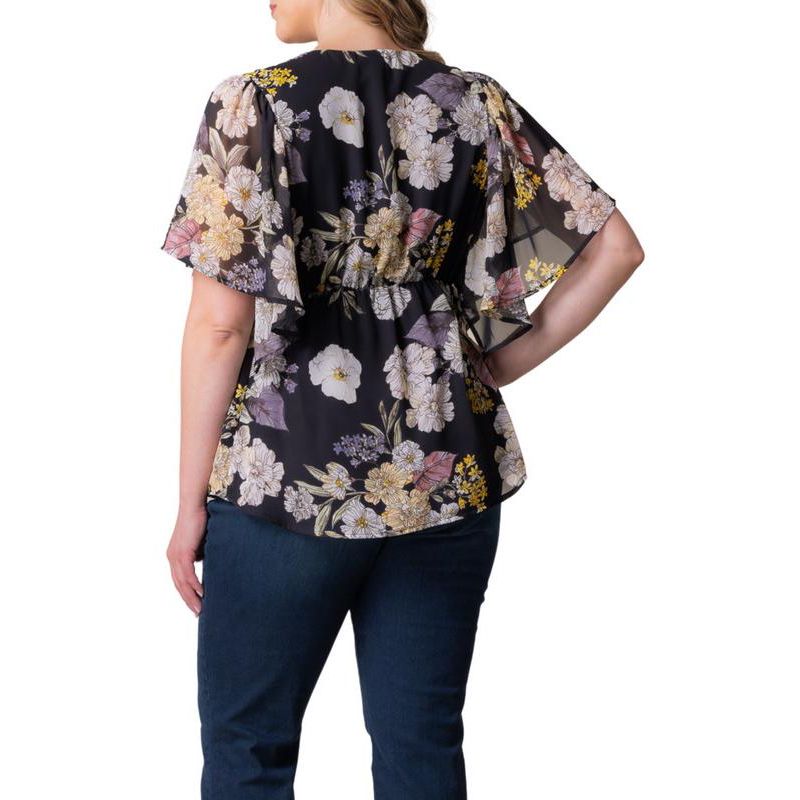 Plus Size Seaside Serenade Peplum Top