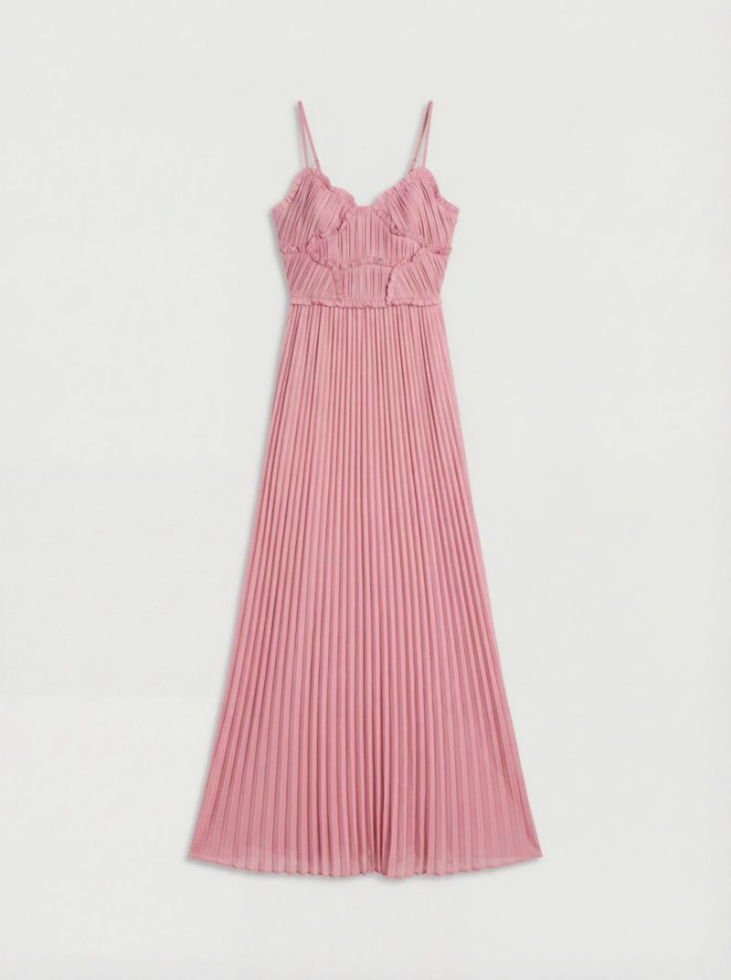 Women's Bridesmaid Dress With Ruffle Detail