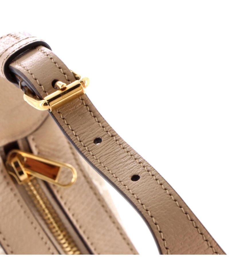 Mini Interlocking G Patch Half Moon Hobo GG Coated Canvas