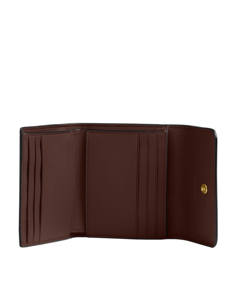 Mila Small Signature Canvas Flap Wallet