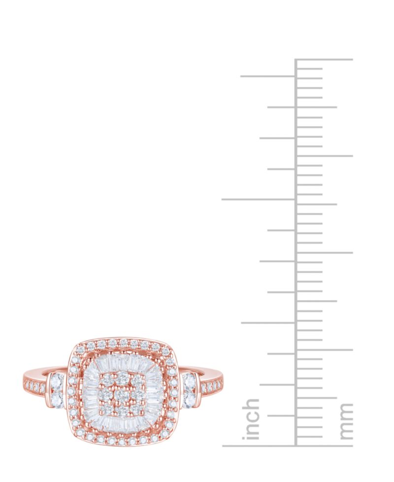 Diamond Vintage-Inspired Ring (1/2 ct. t.w.) in 14k White, Yellow or Rose Gold