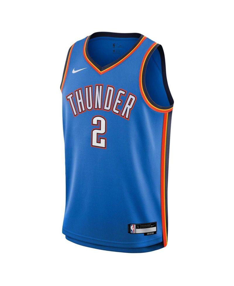 Big Boys and Girls Shai Gilgeous-Alexander Blue Oklahoma City Thunder Swingman Jersey - Icon Edition