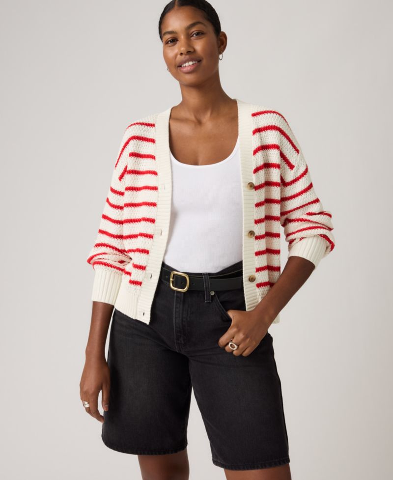 Women's Snowflake Standard Fit Cardigan Sweater