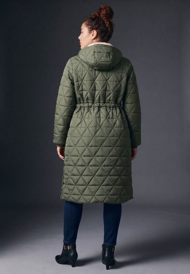 Women's Plus Size Quinn Longline Puffer Jacket