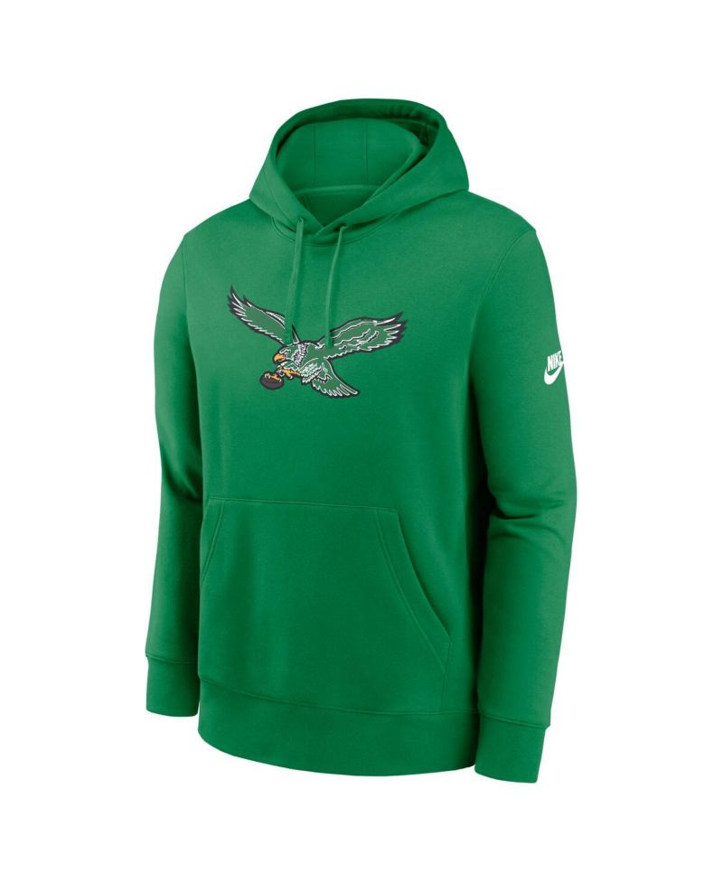 Men's Kelly Green Philadelphia Eagles Club Fleece Pullover Hoodie