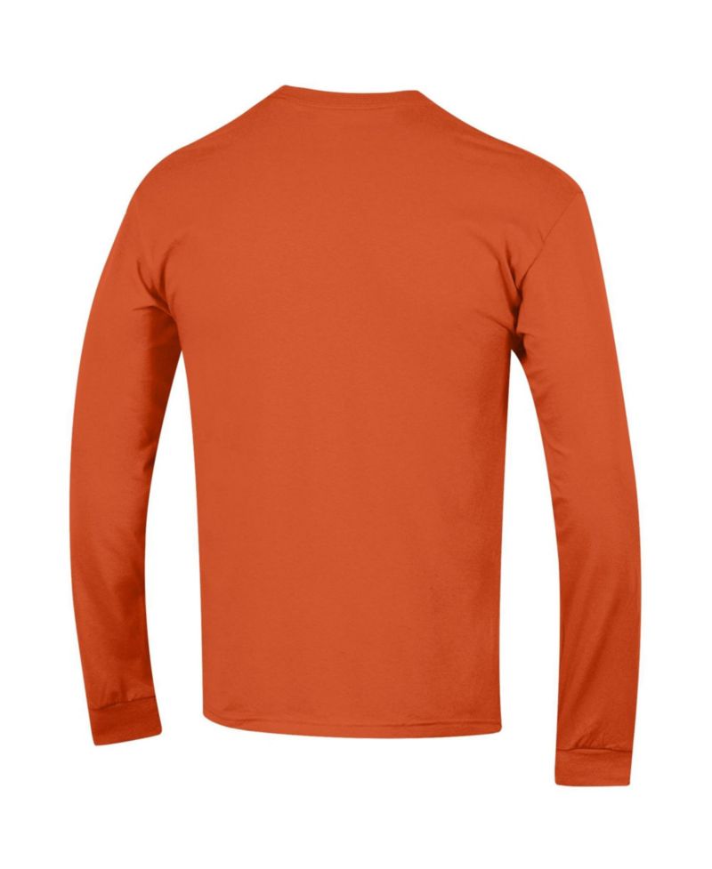Men's Orange Chicago Bears Seal Long Sleeve T-Shirt
