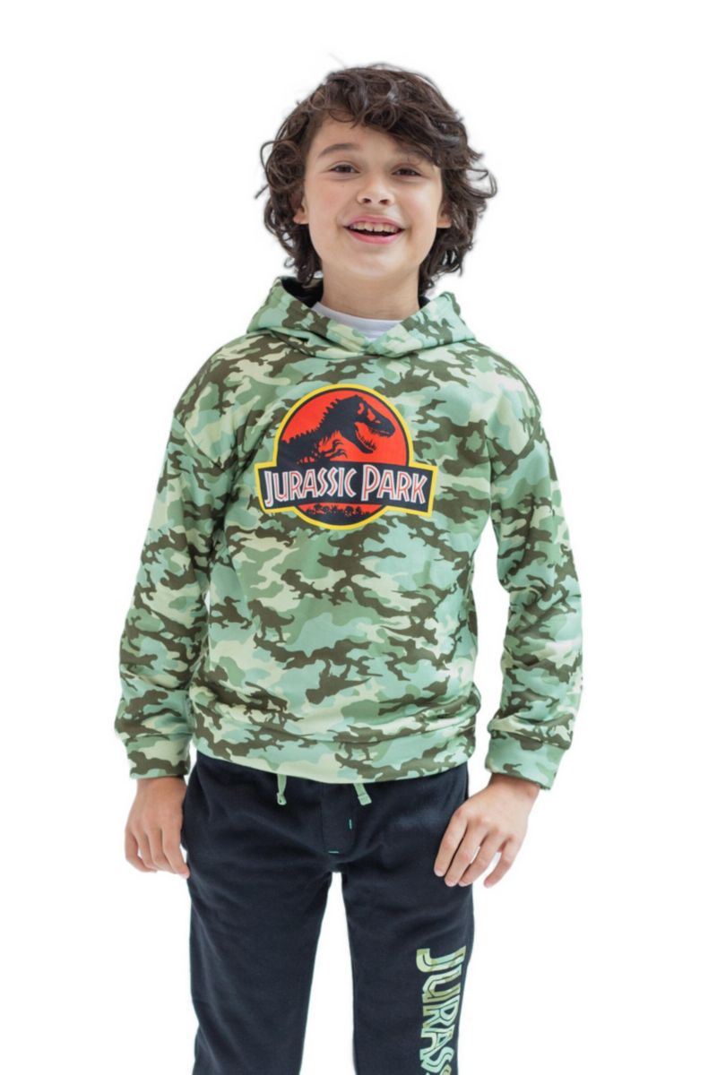 T-Rex Boys' 2-Piece Fleece Hoodie and Pants Set