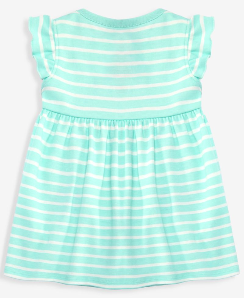 Baby Girls' 0M-24M Striped Watermelon-Pocket Dress