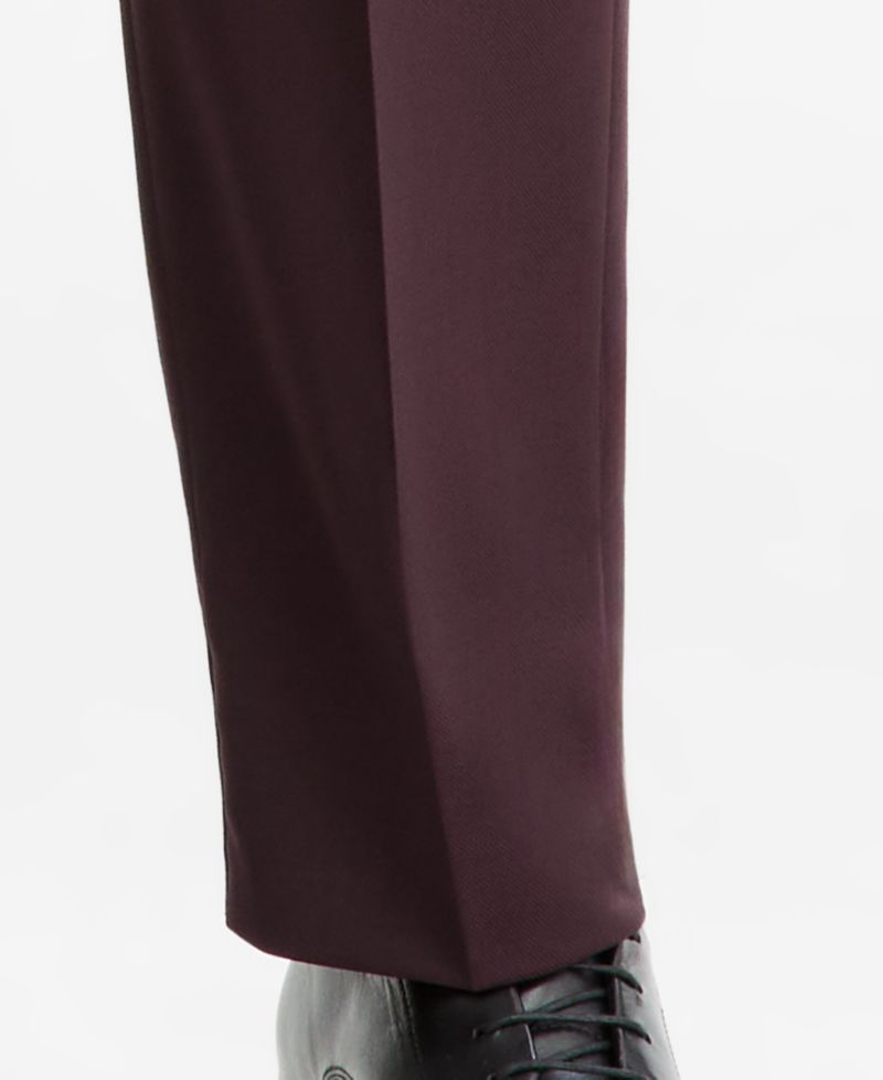 Men's Slim-Fit Wool-Blend Suit Pants