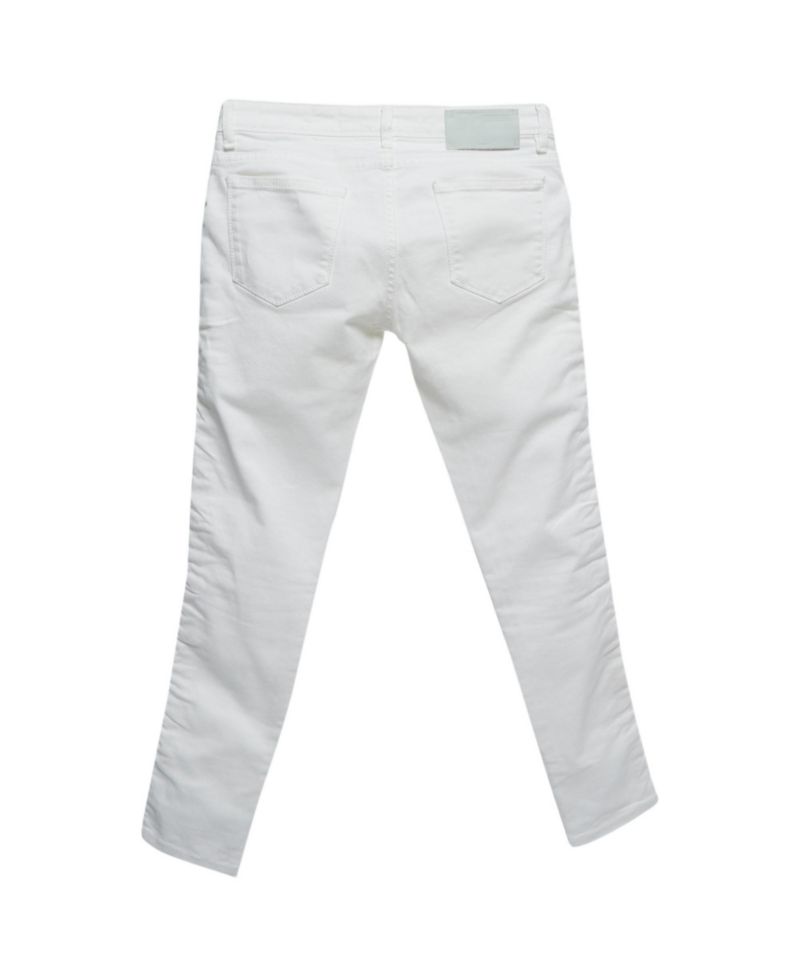 Women's Mid-Rise Skinny Logo Tape Detail Denim Jeans