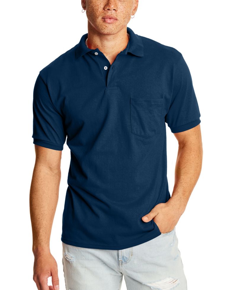 EcoSmart Men's Pocket Polo Shirt, 2-Pack