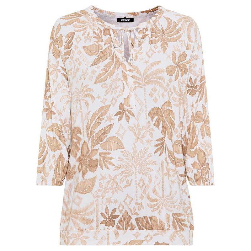 Women's Ornamental Botanic Print Tunic T-Shirt