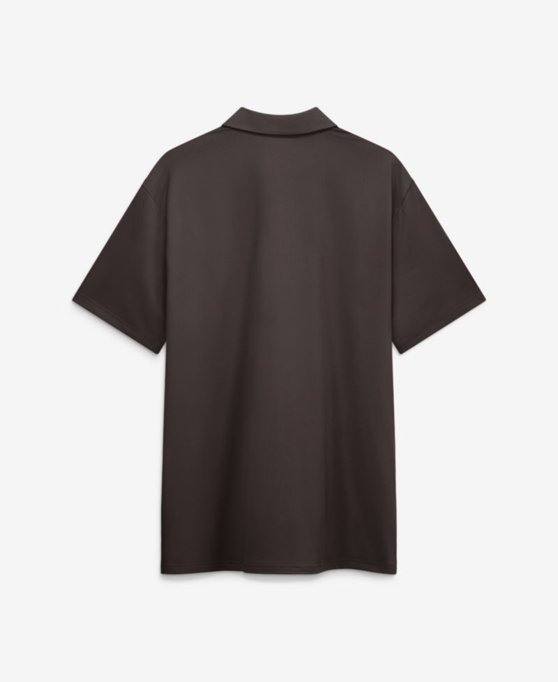 Men's Brown Cleveland Browns Sideline Powerful Blocking Dri-FIT Tour Polo Shirt