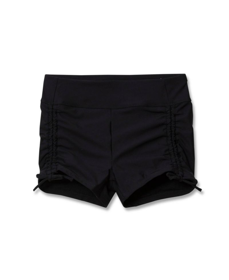 Girls Chlorine Resistant Ruched Swim Boyshort