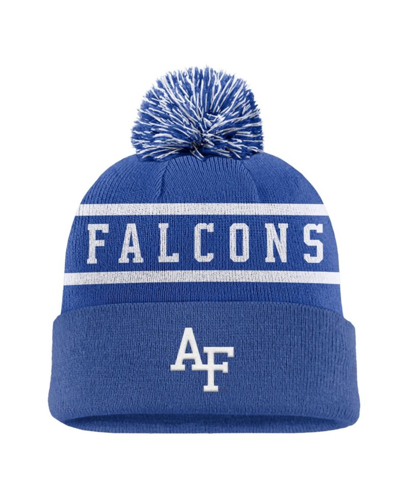 Men's Royal Air Force Falcons Peak Cuffed Knit Hat with Pom