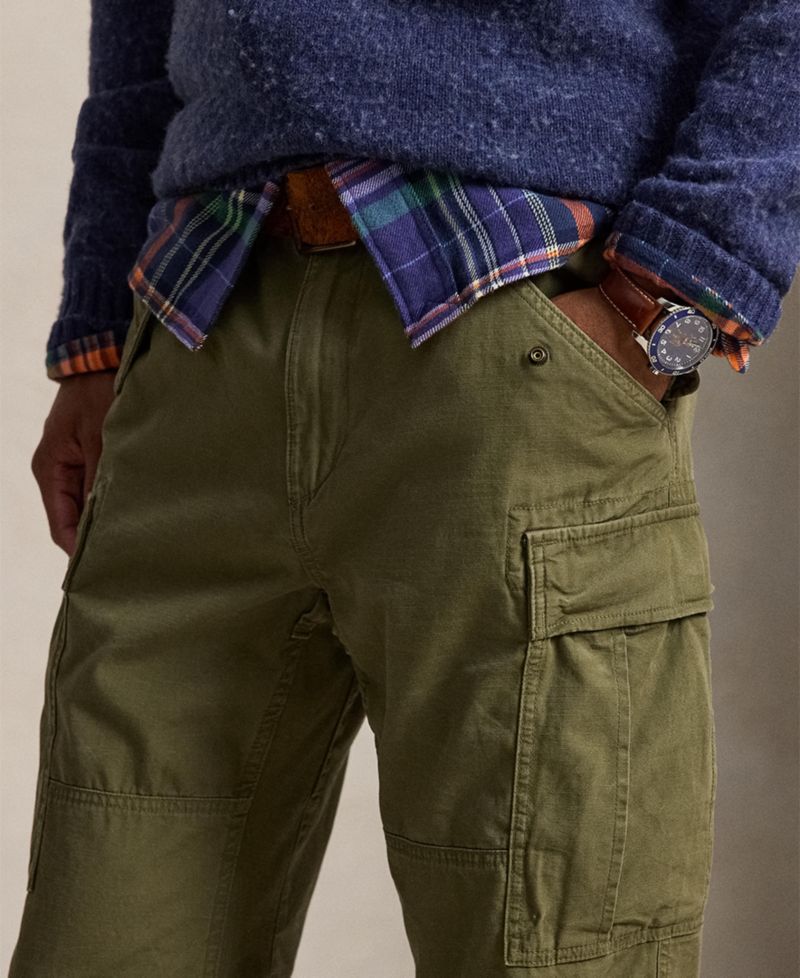 Men's Classic-Fit Canvas Cargo Pants