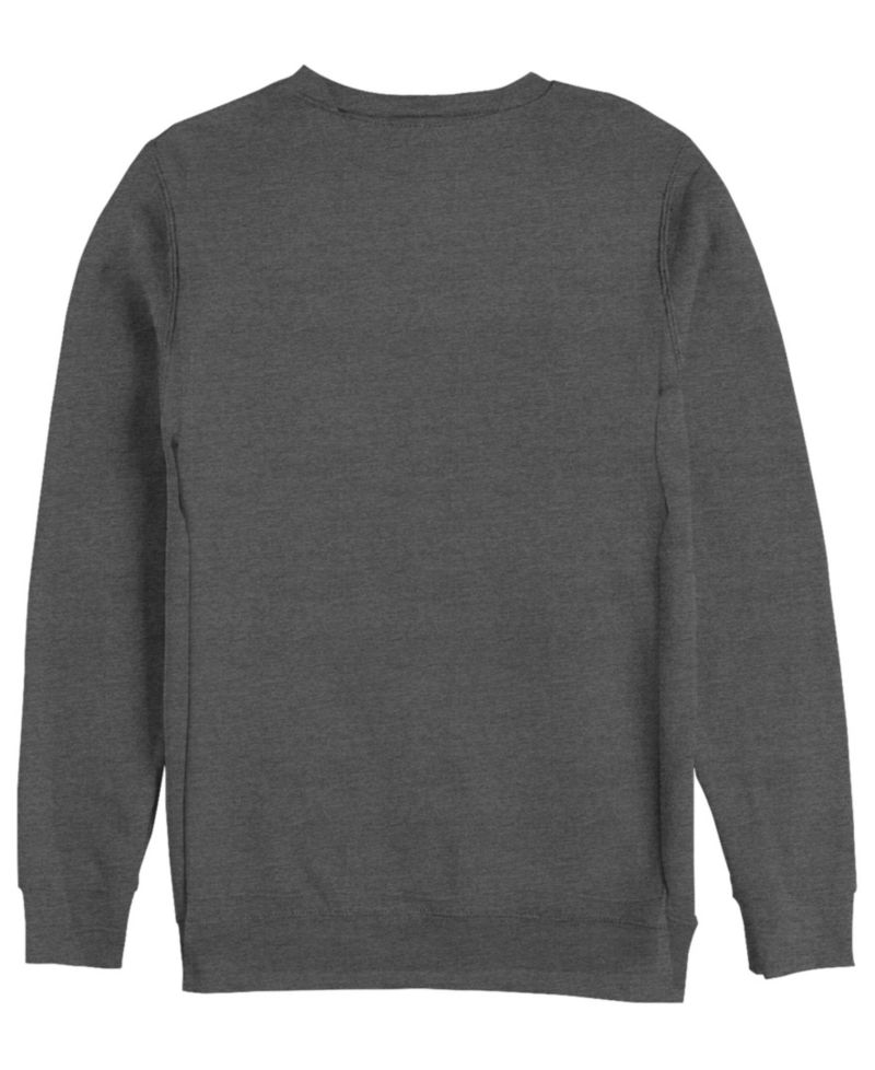 Men's Pumpkin Kitty Graphic Crewneck Cotton-Blend Sweatshirt
