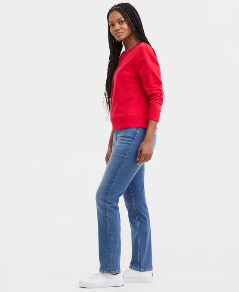 Women's Mid-Rise Bay Straight Jeans