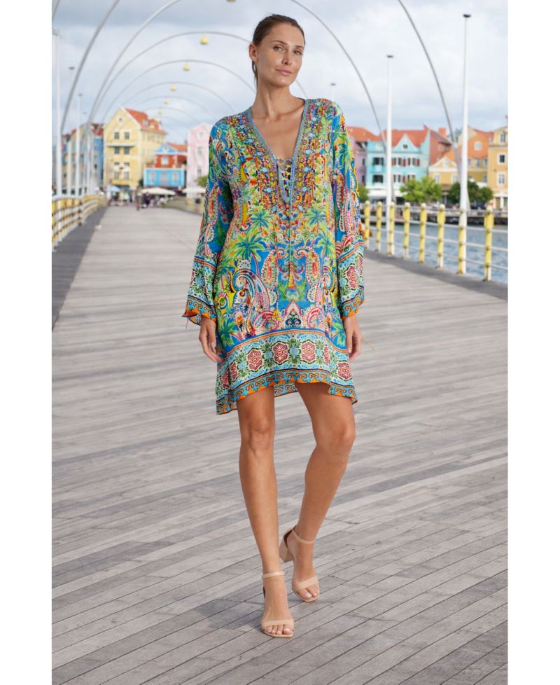 Women's Short Bell Sleeve Dress