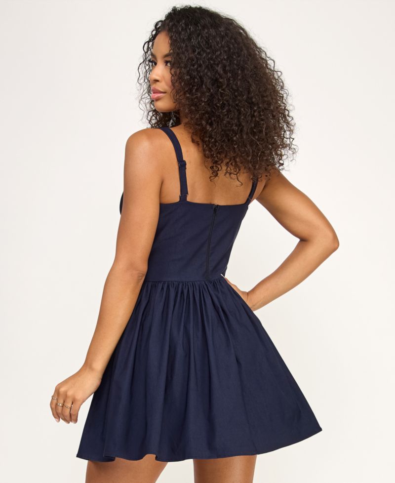 Women's Soft Gathered Bust Corset Dress