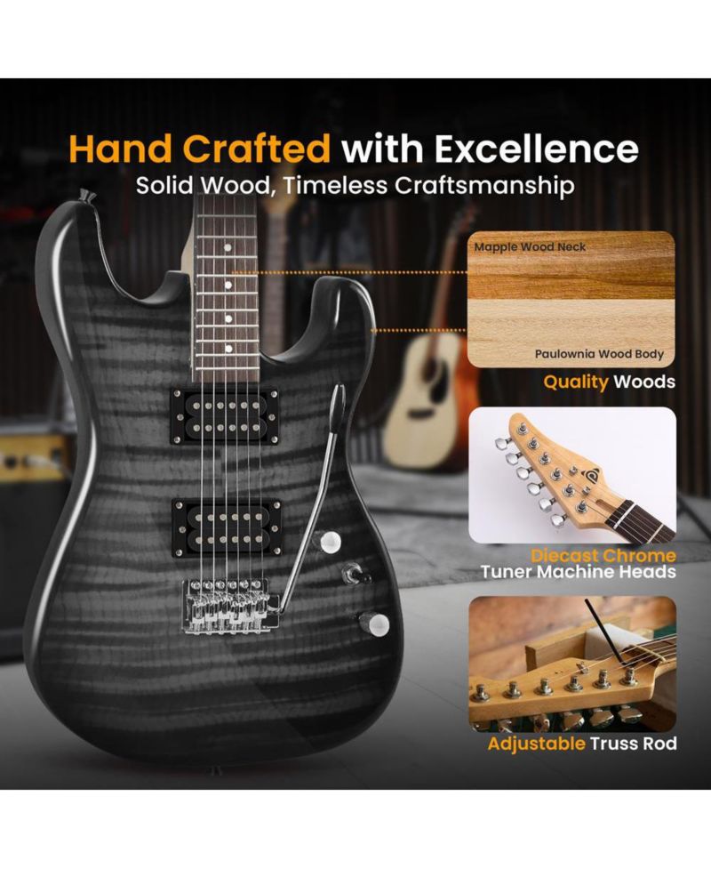 6-String Electric Guitar Kit- Includes Amplifier with Accessory Kit