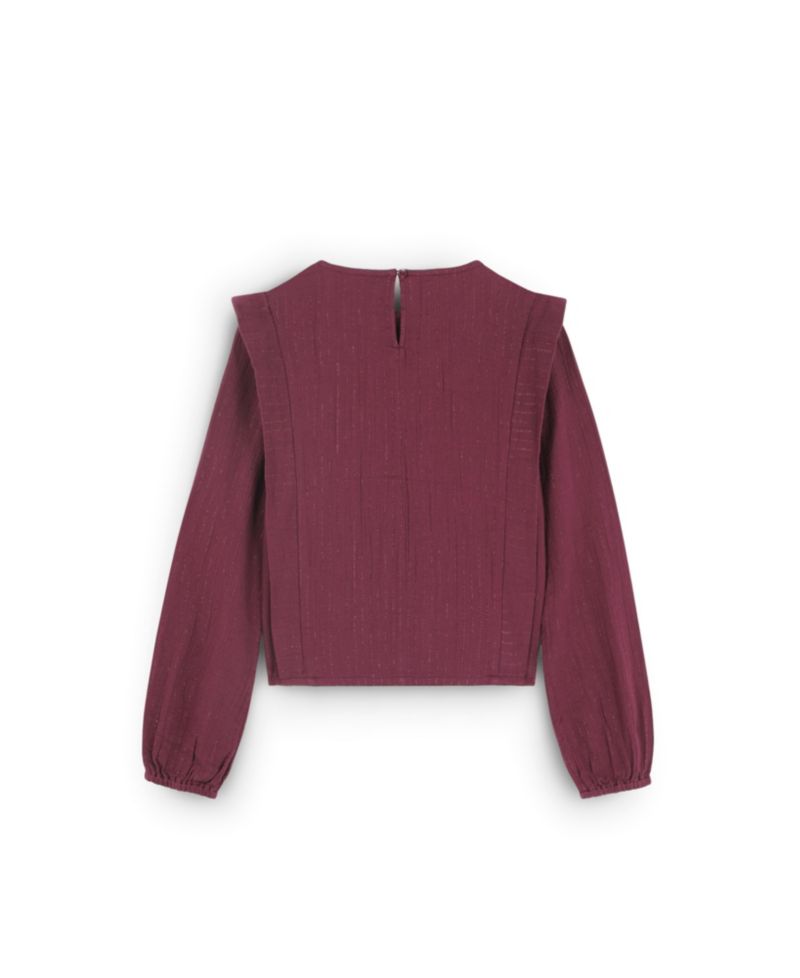 Women's Striped Long-Sleeve Blouse
