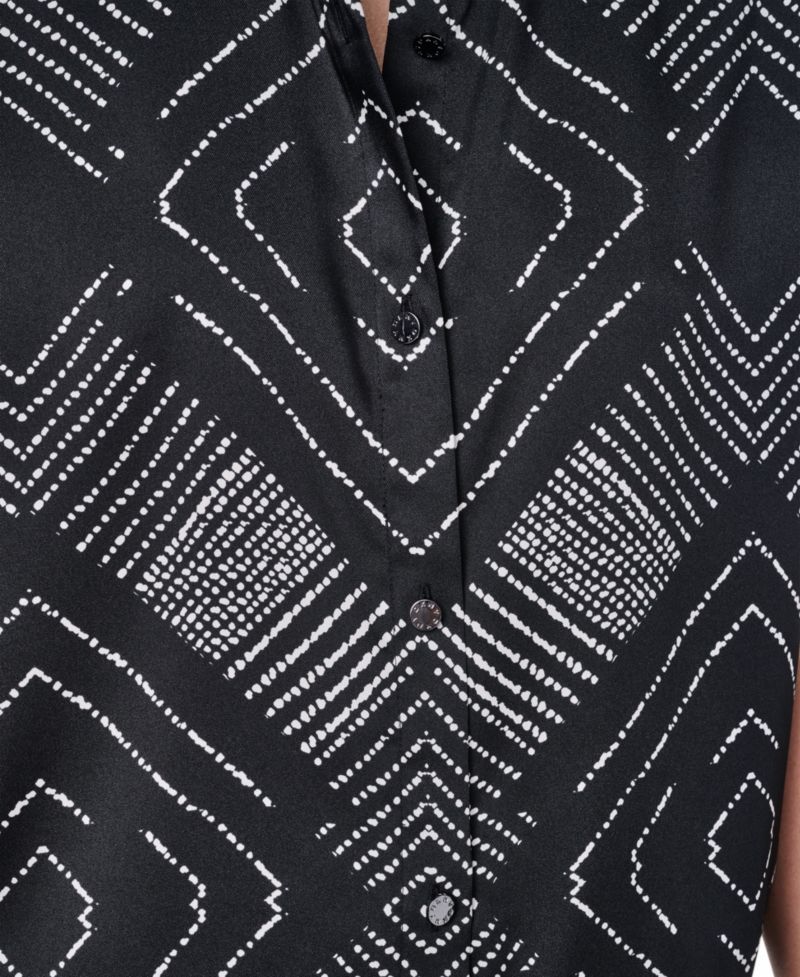Women's Printed Button-Down Collared Neck Shirt