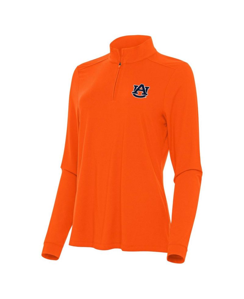 Women's Orange Auburn Tigers Intent Quarter-Zip Top