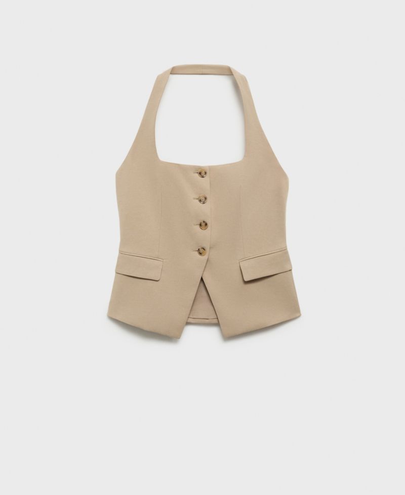 Women's Linen Suit Vest