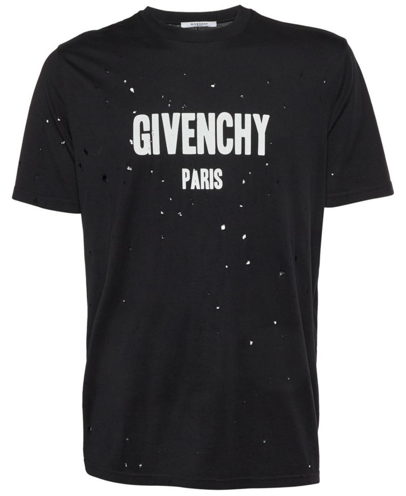 Women's Distressed Logo Cotton T-Shirt