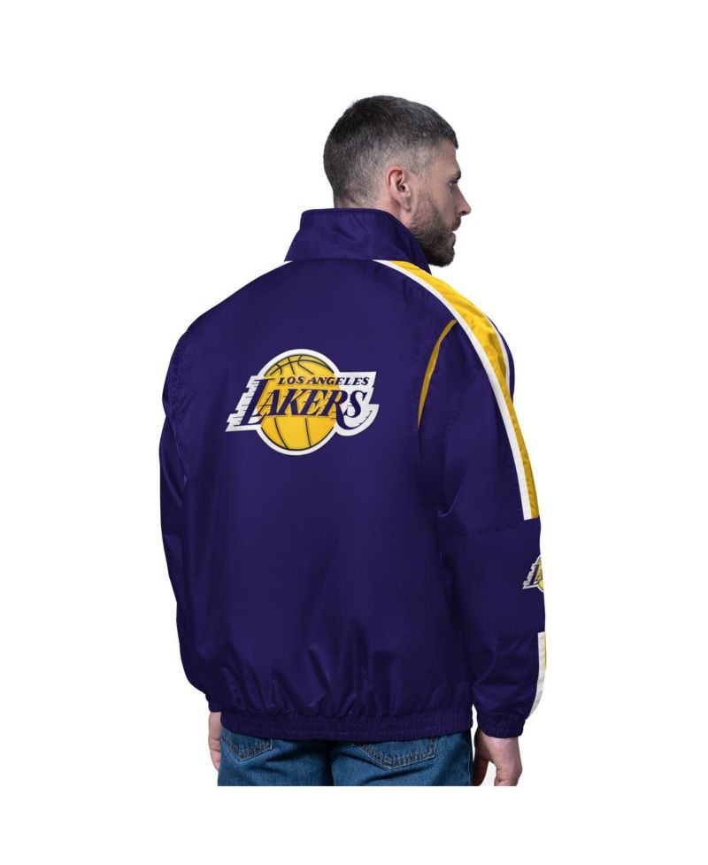 Men's Purple Los Angeles Lakers Freestyle Lightweight Full-Zip Jacket