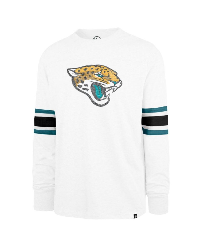 Men's White Jacksonville Jaguars Gridiron Premier Brex Long Sleeve T-Shirt