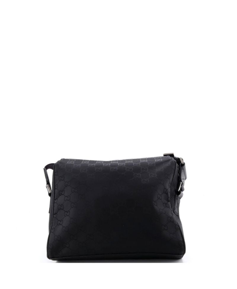 Medium Web Flap Crossbody Bag Guccissima Nylon