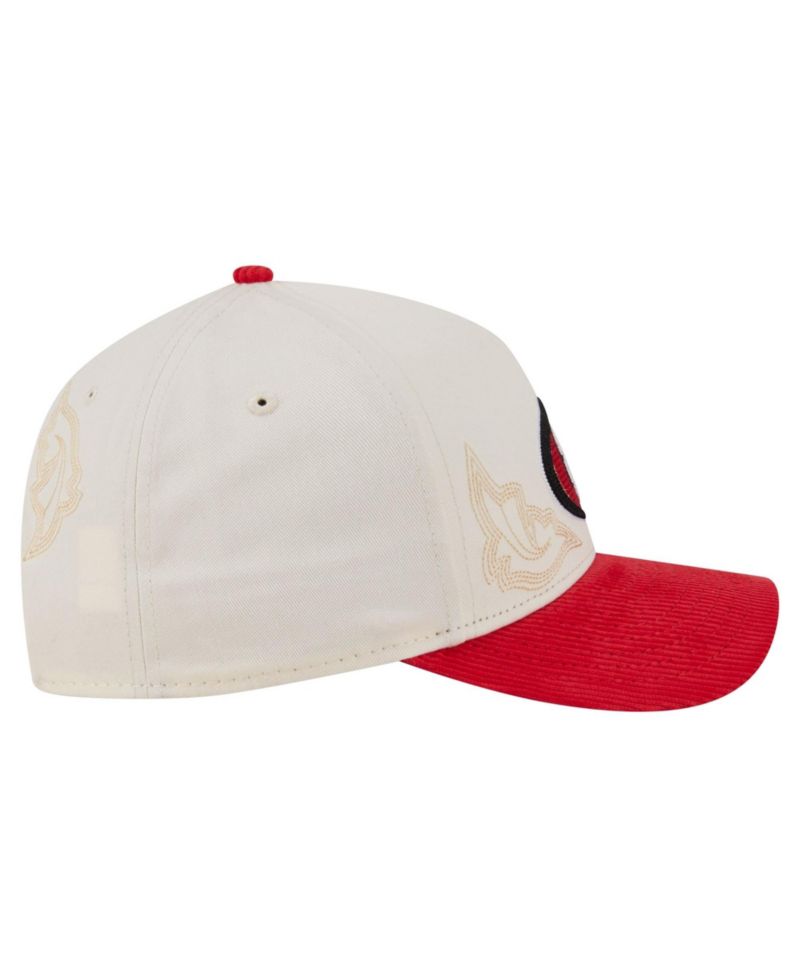 Men's Cream/Scarlet San Francisco 49ers Western 9FORTY A-Frame Adjustable Hat