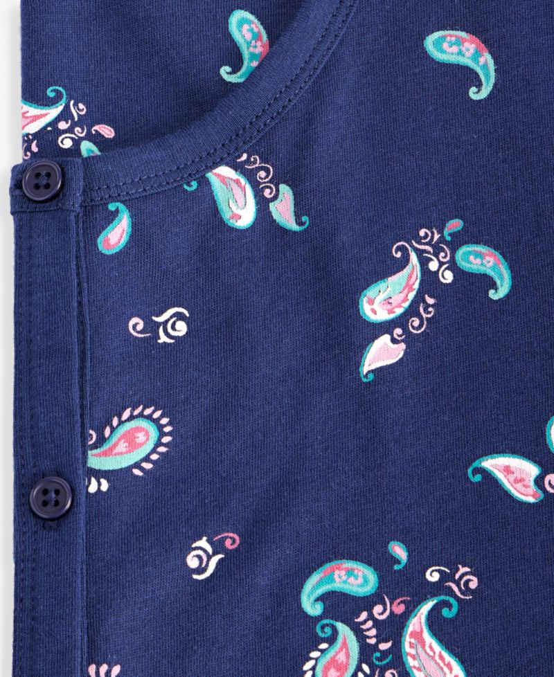 Women's 2-Piece Cotton Printed Cropped Pajama set