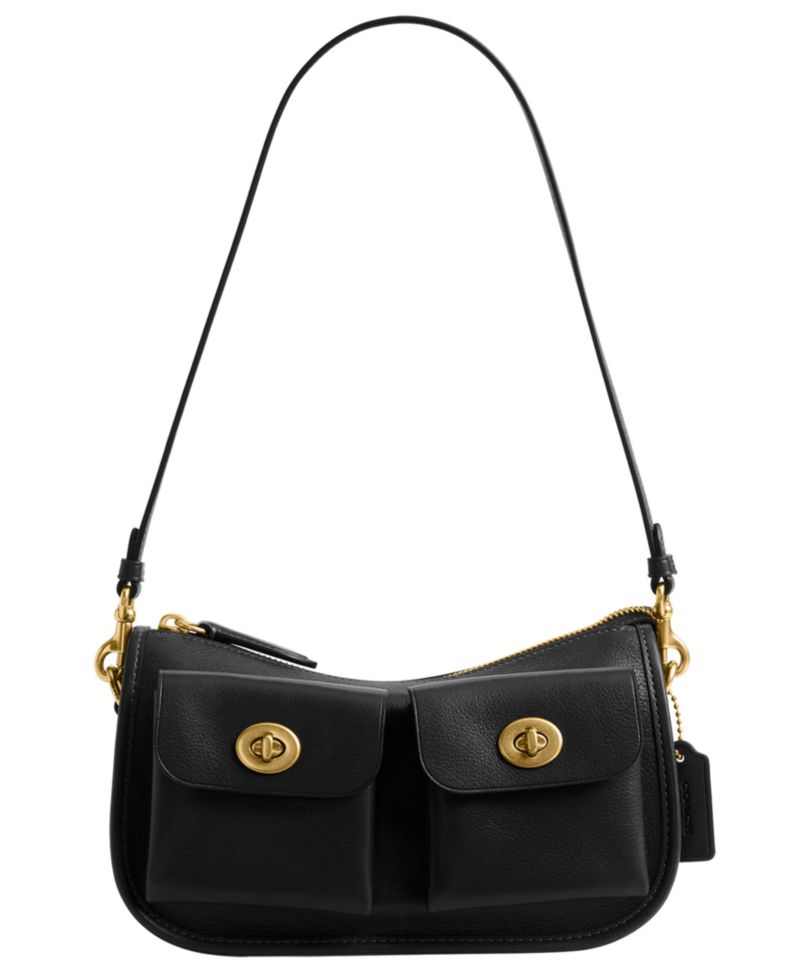 Waverly Small Leather Twin Turnlock Shoulder Bag