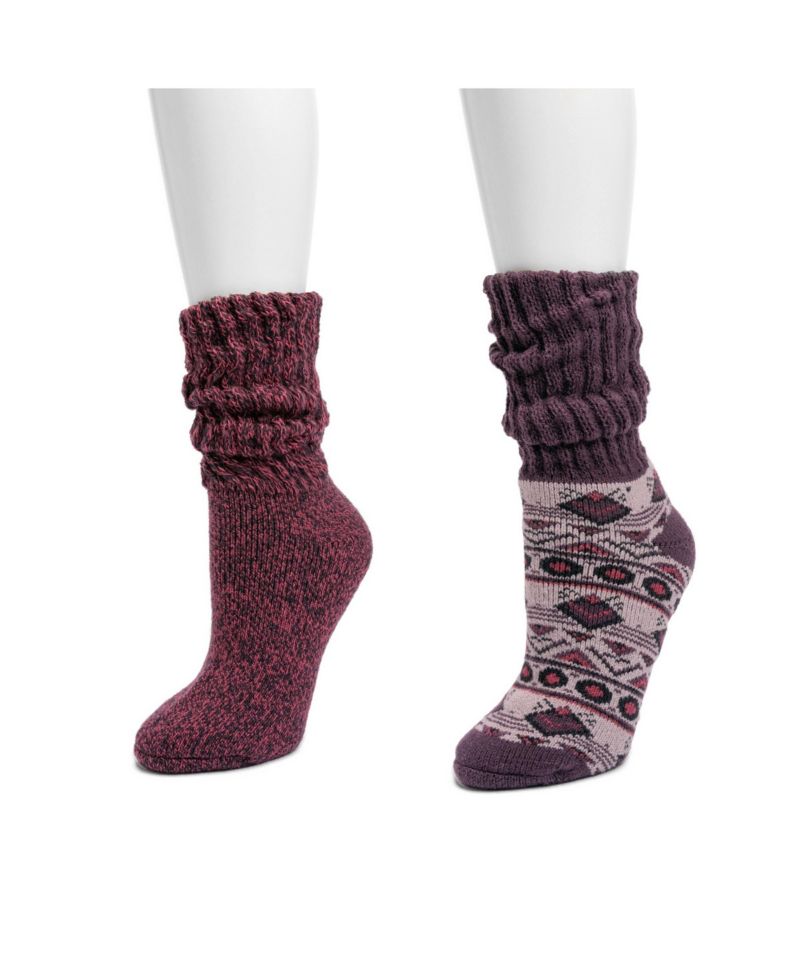 Women's 2 Pair Pack Slouch Heat Retainer Socks